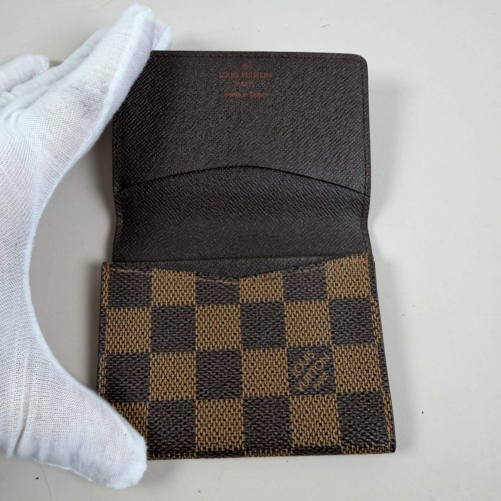 Louis Vuitton Damier Ebene Business Card Holder "Enveloppe Carte de Visite" - Picture 5 of 9